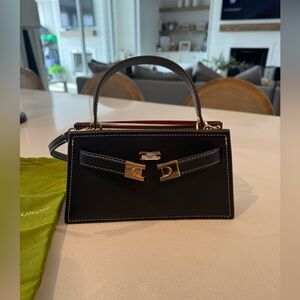 Brand New Tory Burch Petite Lee Radziwill Leather Tote